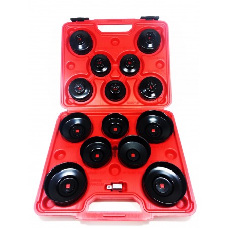 Kit 15 boccole per filtri auto chiavi a tazza per filtro olio in valigetta