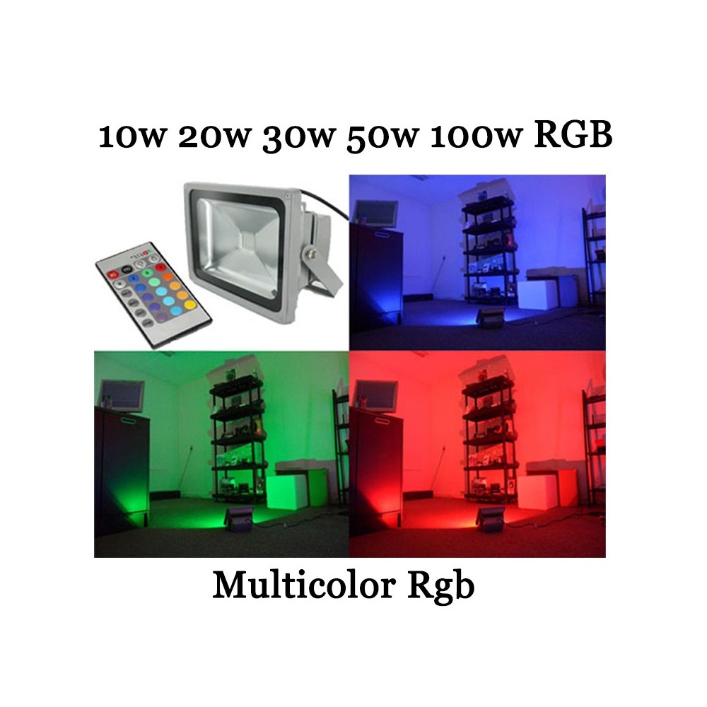 Faro a led RGB faretto multicolore con...