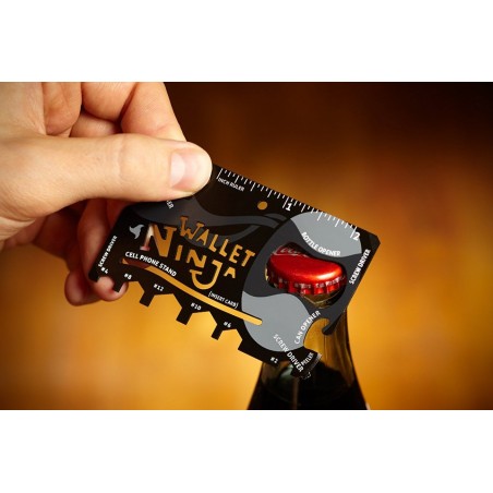 Utensile multiuso 18 in 1  sopravvivenza ninja wallet credit card multi tool