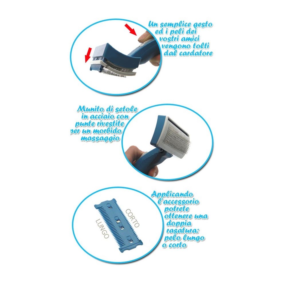 Spazzola e pettine per cani e gatti con...