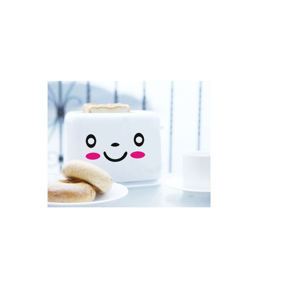 Set 3 stickers con faccine adesivi arredare...