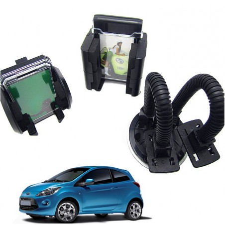 Doppio supporto flessibile universale per smartphone gps mp3 compatibile samsung apple regolabile