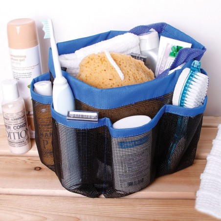 Borsa organizer da bagno 8 tasche da viaggio multitasche shower caddy con rete traspirante