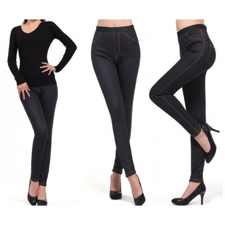 Leggings denim JEGGINGS felpati con pelliccia elasticizzati in vari colori Leggings denim JEGGINGS felpati con pelliccia elasticizzati in vari colori