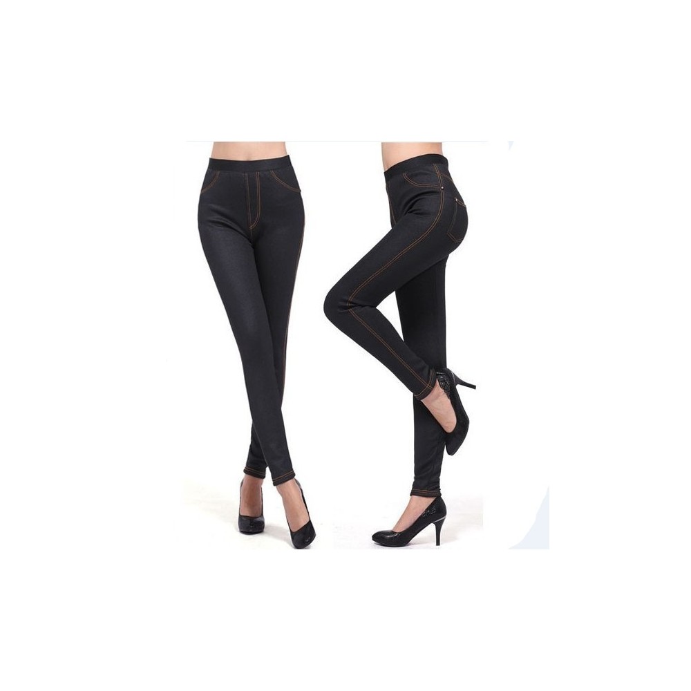 Leggings denim JEGGINGS felpati con pelliccia elasticizzati in vari colori