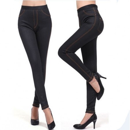 Leggings denim JEGGINGS felpati con pelliccia elasticizzati in vari colori Leggings denim JEGGINGS felpati con pelliccia elasticizzati in vari colori