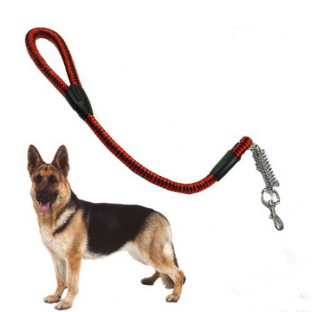 Guinzaglio per cani in corda di nylon resistente e robusto con moschettone in metallo 80 cm