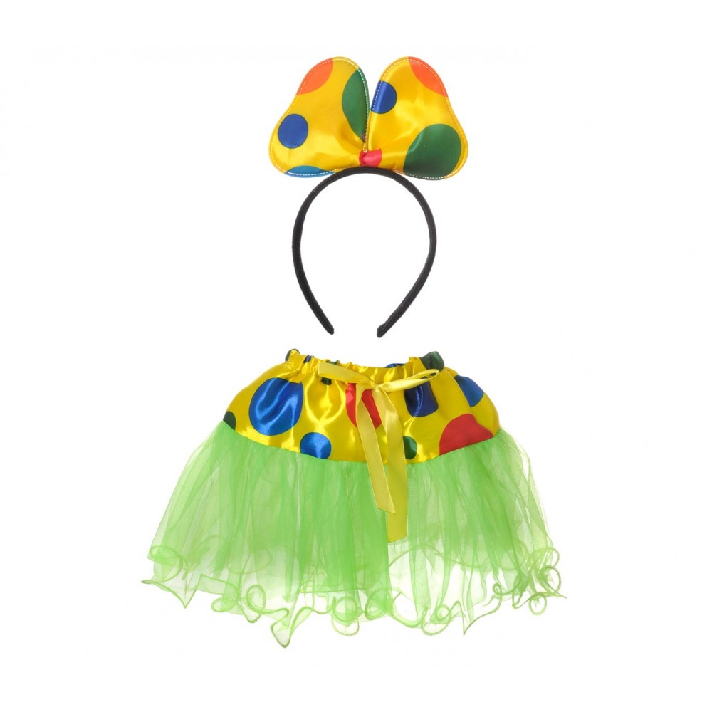 Costume carnevale travestimento 441027 PAGLIACCIA 2 pz taglia unica