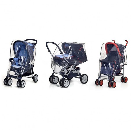 Parapioggia da passeggino universale in pvc protegge e ripara i bambini dalla pioggia