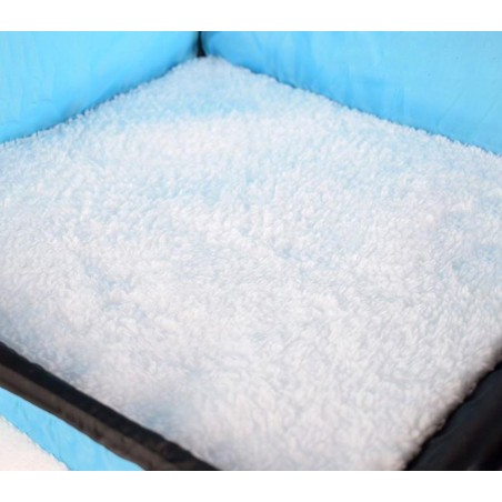 Cuccia ad angolo per gatti a 2 piani con imbottitura calda smontabile 004065