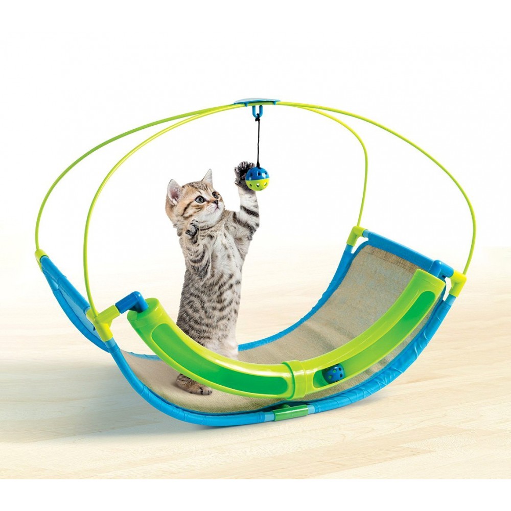 Gioco interattivo per gatti multifunzione 220939 con pallina e labirinto