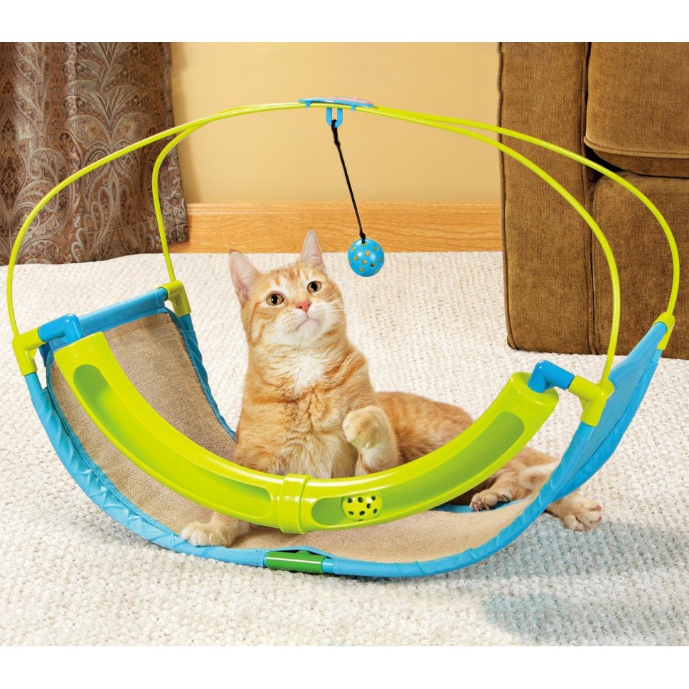 Gioco interattivo per gatti multifunzione 220939 con pallina e labirinto