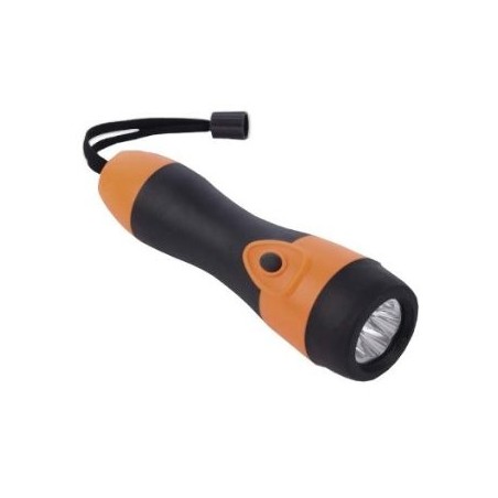 Torcia 5 led Grundig colorata con impugnatura in gomma lunga 21 cm