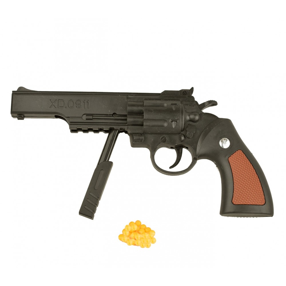 Pistola revolver giocattolo 285503 a tamburo 6 mm con pallini inclusi 