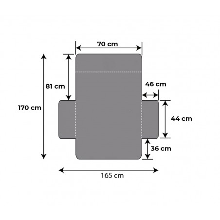 Copridivano double face per poltrone reclinabili per animali cane gatto 870547