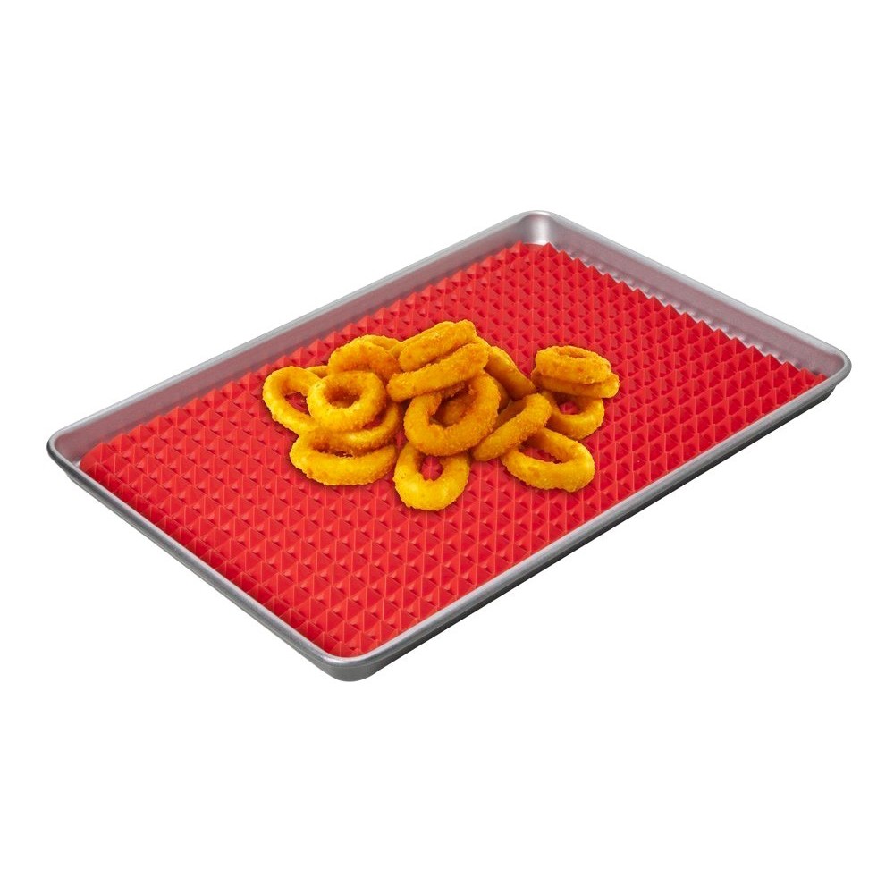 Foglio da forno in silicone con trama piramidale per cottura sana 878867