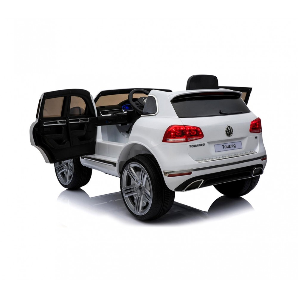 Auto bambini elettrica suv VOLKSWAGEN Touareg B81323 sedile in pelle 12V lcd MP4