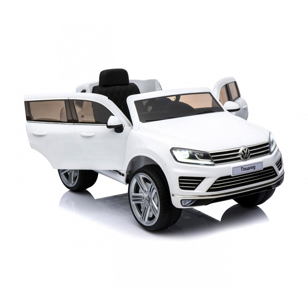 Auto bambini elettrica suv VOLKSWAGEN Touareg B81323 sedile in pelle 12V lcd MP4