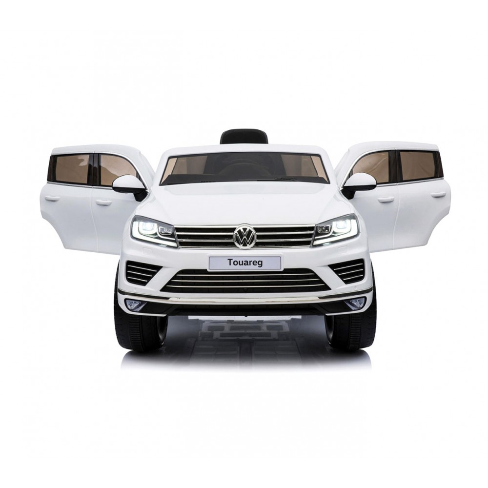 Auto bambini elettrica suv VOLKSWAGEN Touareg B81323 sedile in pelle 12V lcd MP4