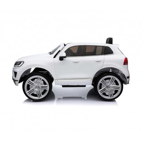 Auto bambini elettrica suv VOLKSWAGEN Touareg B81323 sedile in pelle 12V lcd MP4