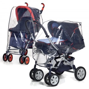 Parapioggia da passeggino universale in pvc protegge e ripara i bambini dalla pioggia 2