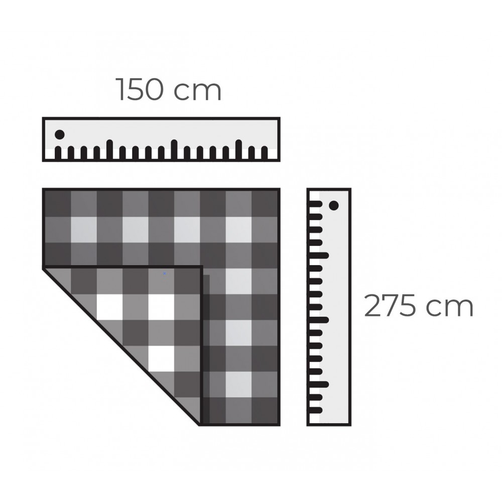 Tovaglia da tavola in cotone 150x275  cm in pvc trasparente 302996