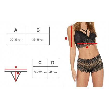 Completino sexy Samantah reggiseno e culotte in pizzo h857 Completino sexy Samantah reggiseno e culotte in pizzo h857