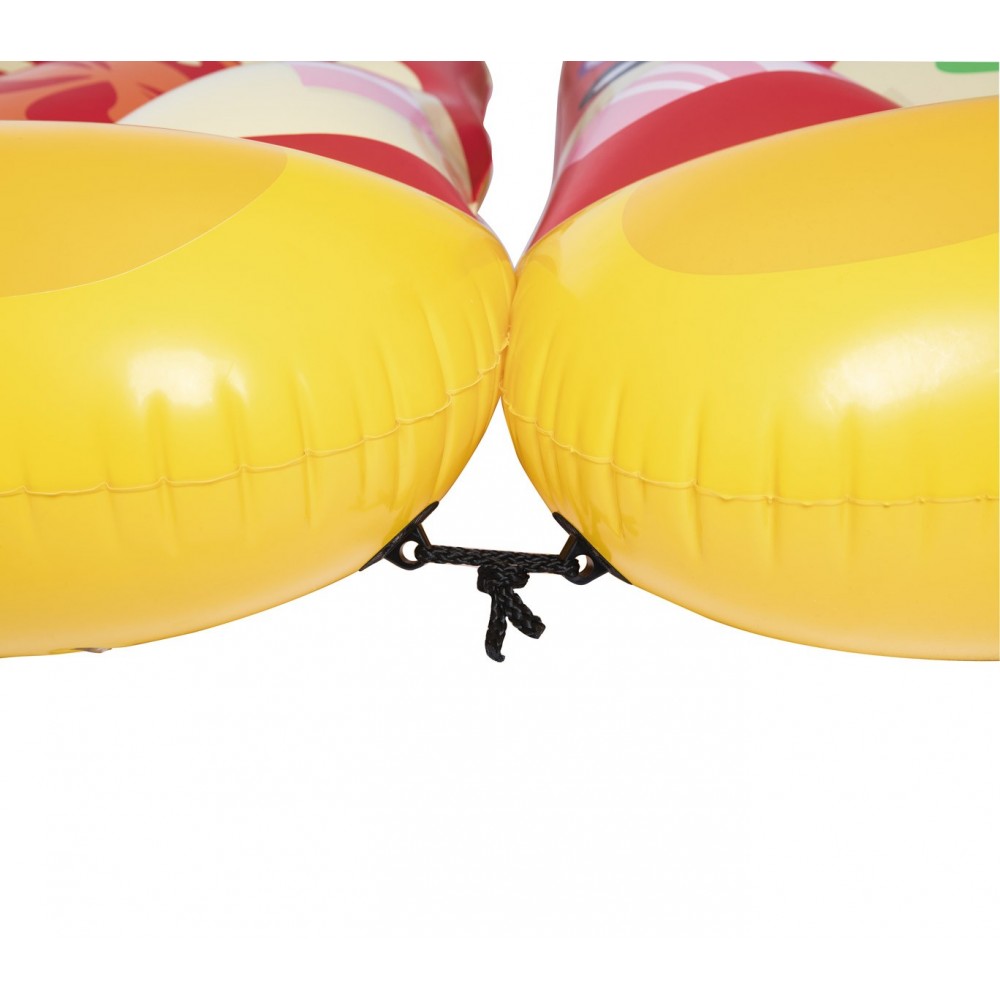 44038 Poltrona materassino Pizza Party con portabicchiere 188 x 130 cm 