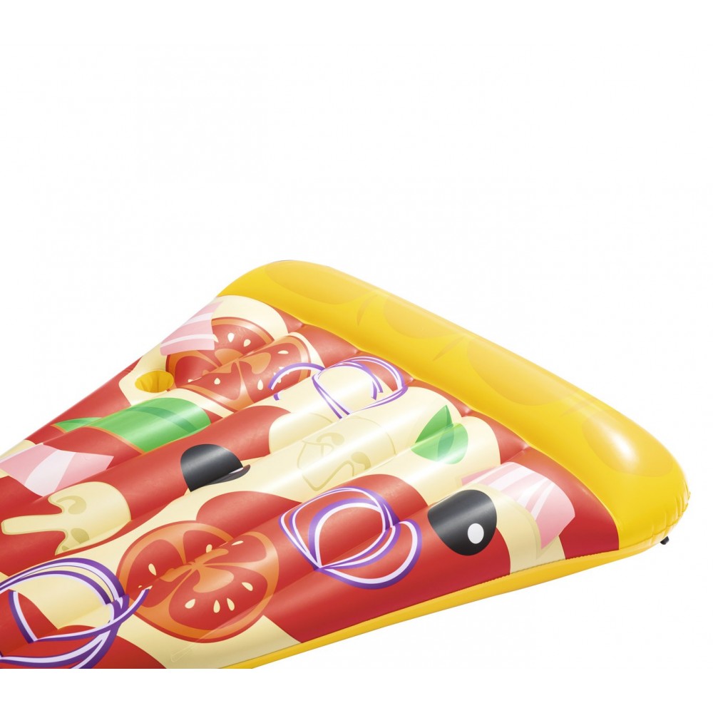 44038 Poltrona materassino Pizza Party con portabicchiere 188 x 130 cm 