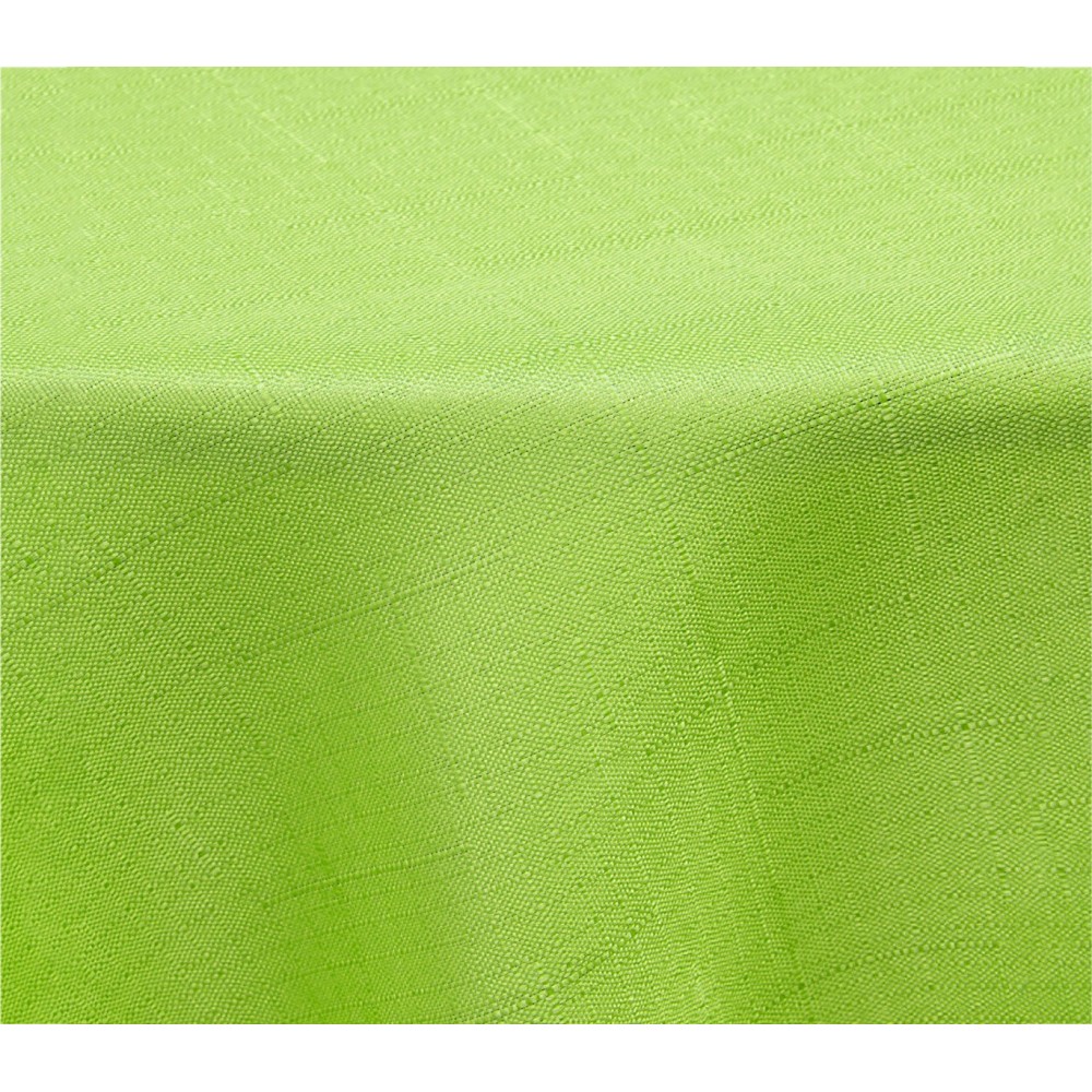 344903 Tovaglia da tavola effetto lino tonda diam.180 cm con orlo vari colori