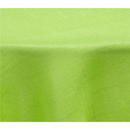 344903 Tovaglia da tavola effetto lino tonda diam.180 cm con orlo vari colori