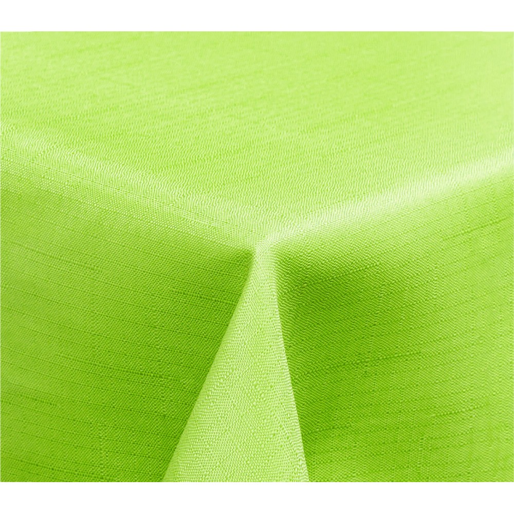 344903 Tovaglia da tavola effetto lino tonda diam.180 cm con orlo vari colori