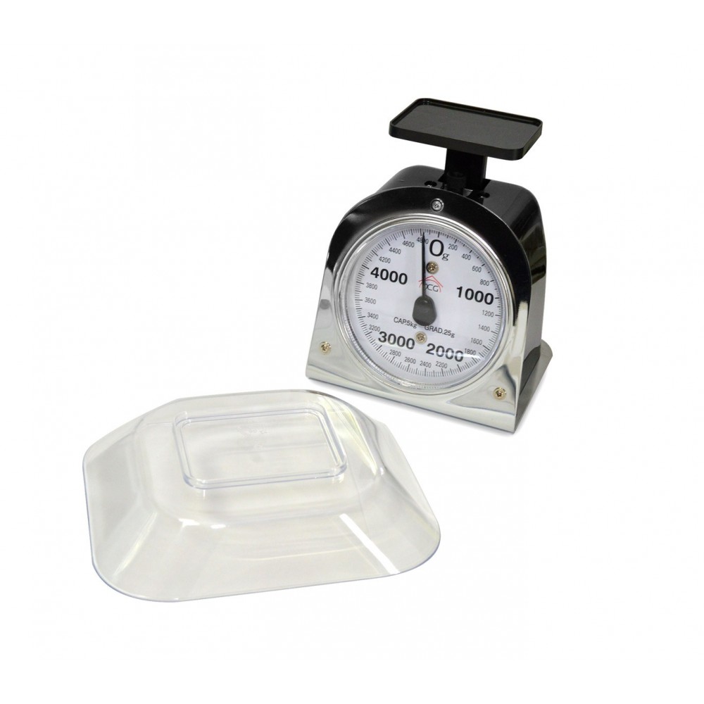 PWC1021 Bilancia da cucina analogica DCG fino a 5 kg vassoio in plastica