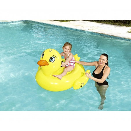 41102 Cavalcabile a forma di Papera gonfiabile con maniglie 135 x 91 cm Bestway 41102 Cavalcabile a forma di Papera gonfiabile con maniglie 135 x 91 cm Bestway