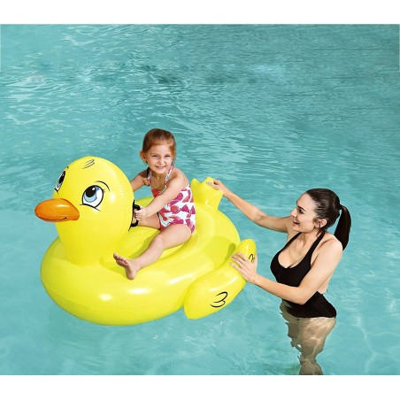 41102 Cavalcabile a forma di Papera gonfiabile con maniglie 135 x 91 cm Bestway 41102 Cavalcabile a forma di Papera gonfiabile con maniglie 135 x 91 cm Bestway