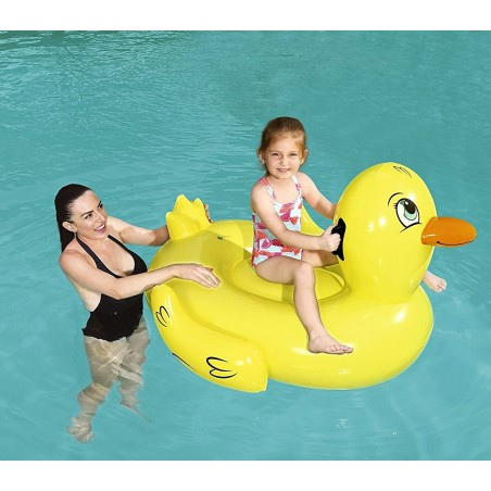 41102 Cavalcabile a forma di Papera gonfiabile con maniglie 135 x 91 cm Bestway 41102 Cavalcabile a forma di Papera gonfiabile con maniglie 135 x 91 cm Bestway