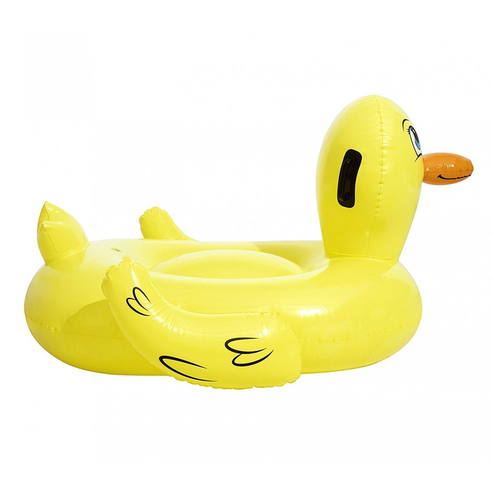 41102 Cavalcabile a forma di Papera gonfiabile con maniglie 135 x 91 cm Bestway