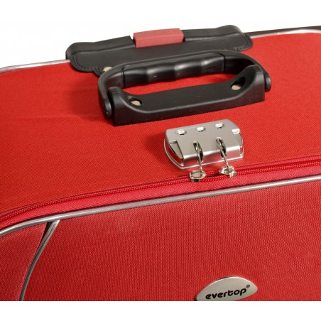 Set di 3 Trolley 383526 EVERTOP in tessuto con blocco cerniere a combinazione