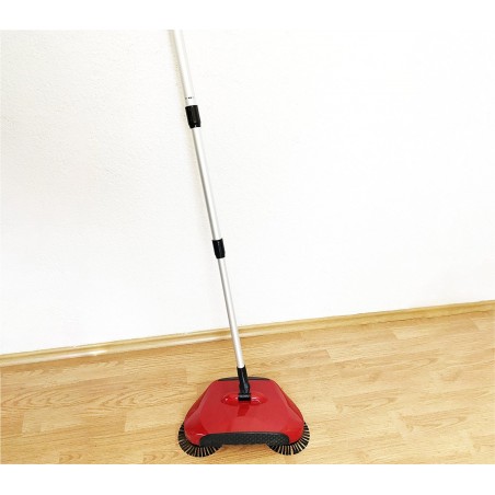 Scopa a 3 spazzole rotanti EN-221862 manuali senza elettricità e senza fili 