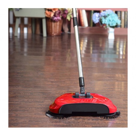 Scopa a 3 spazzole rotanti EN-221862 manuali senza elettricità e senza fili 