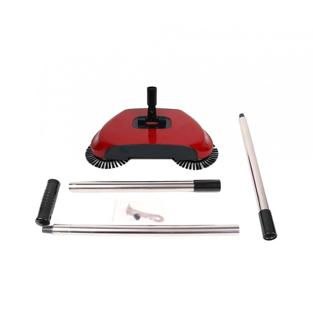 Scopa a 3 spazzole rotanti EN-221862 manuali senza elettricità e senza fili 