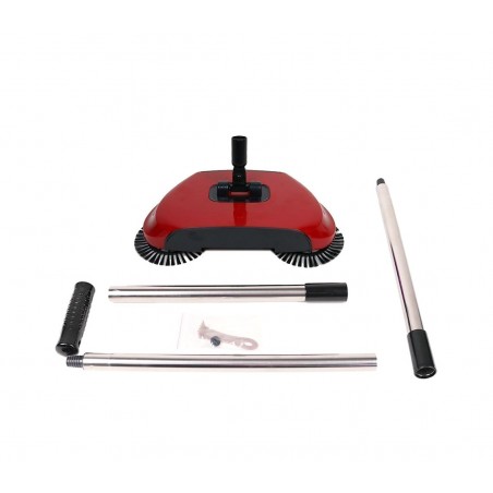 Scopa a 3 spazzole rotanti EN-221862 manuali senza elettricità e senza fili 