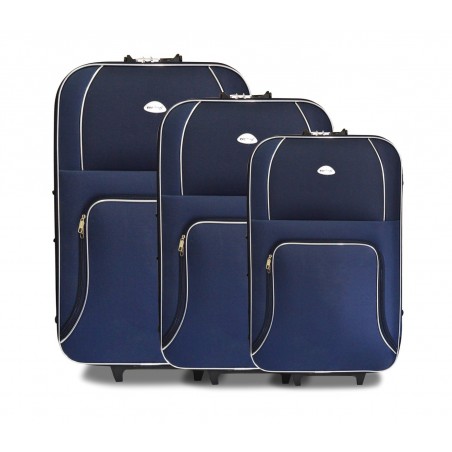 Set 3 Trolley 383458 EVERTOP tessuto semirigido NERO con combinatore 2 ruote Set 3 Trolley 383458 EVERTOP tessuto semirigido NERO con combinatore 2 ruote