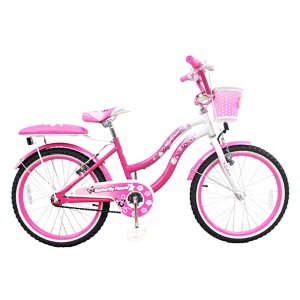Bicicletta BUTTERFLY FLOWER taglia 20 bici per bambina 510163 età 7 - 13 anni