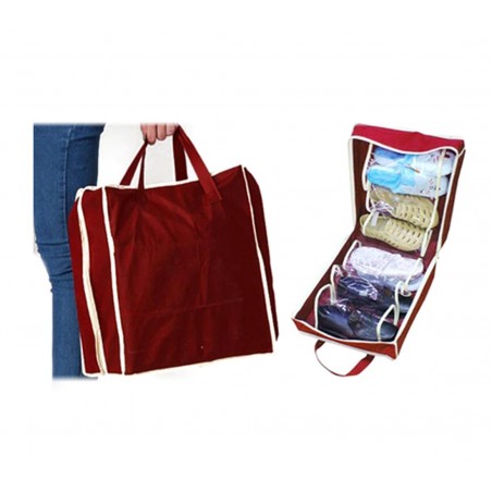 Scarpiera da viaggio portatile da viaggio fino a 6 paia richiudibile