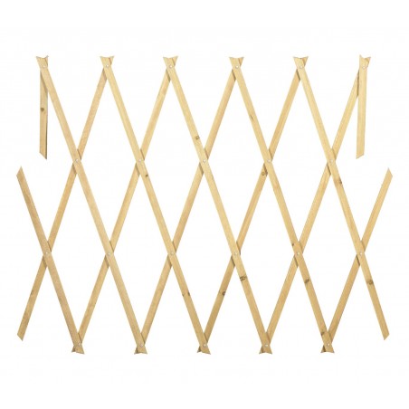 Barriera in legno grigliato estensibile 434013 da 150x30 cm Welkhome