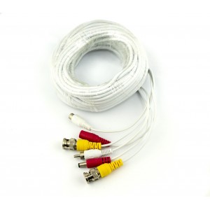 Image of Cavo prolunga 20 metri BNC RCA per videocamere segnale video alimentazione audio 8435524513842