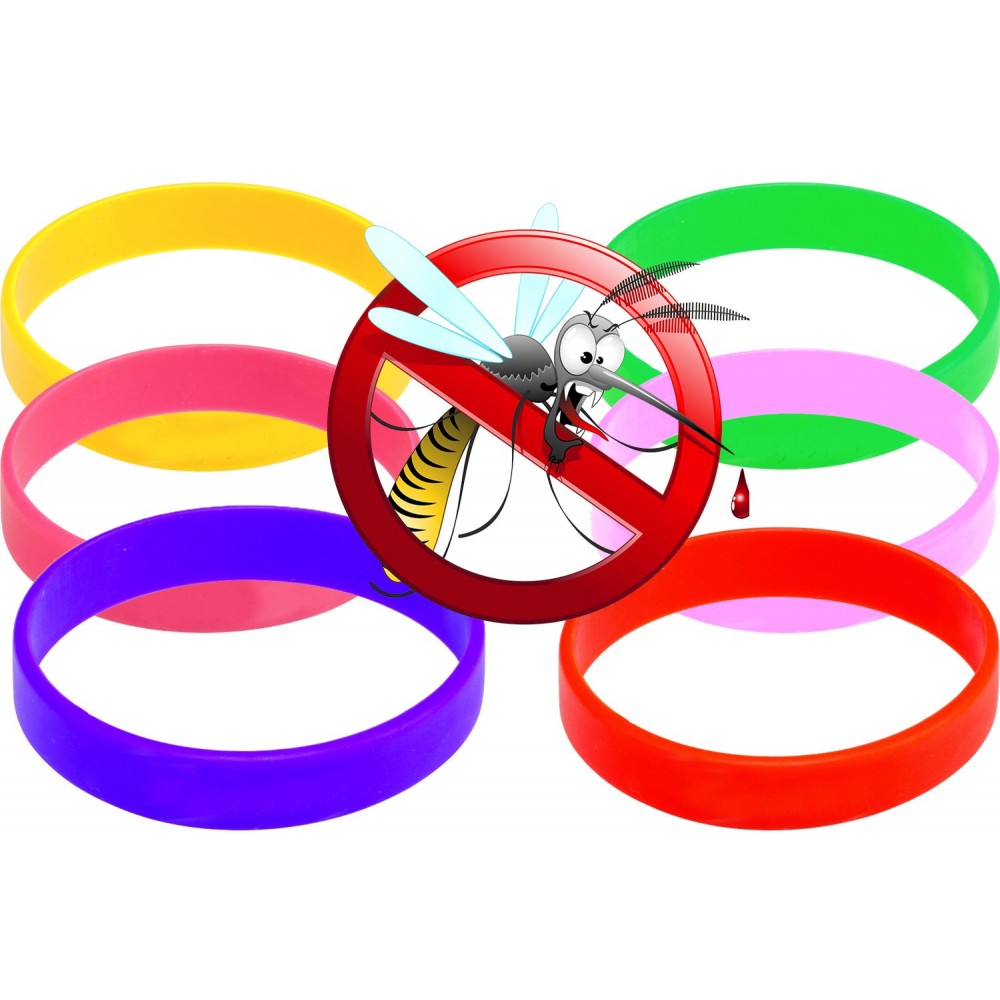 Braccialetto in silicone profumato antizanzare 2 misure adulti e bambini 