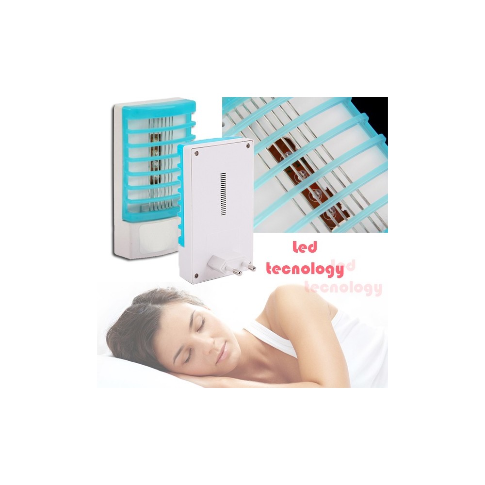 Antizanzare  elettrico LED  dispositivo insetticida luce uv a corrente 12 v