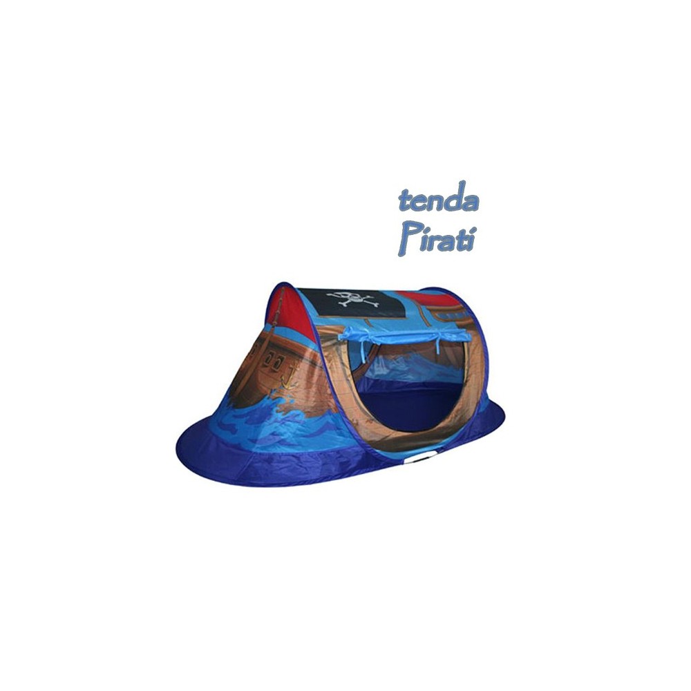 Tenda da gioco rettangolare a forma di nave dei pirati per bambini 127x72x72 cm 